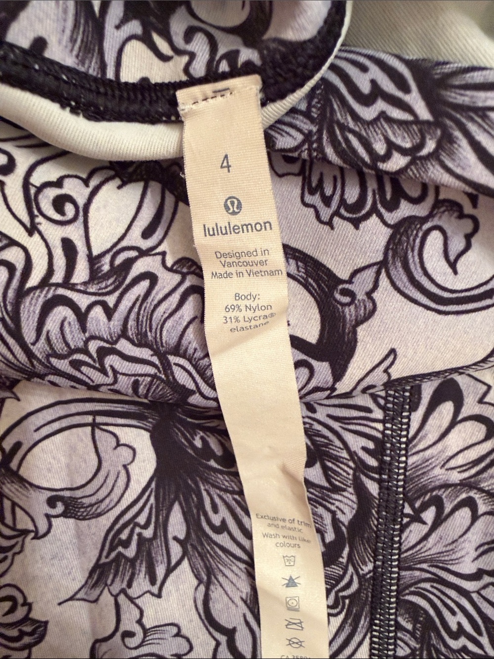Lululemon Floral Print Performance Leggings - Picture 2 of 3